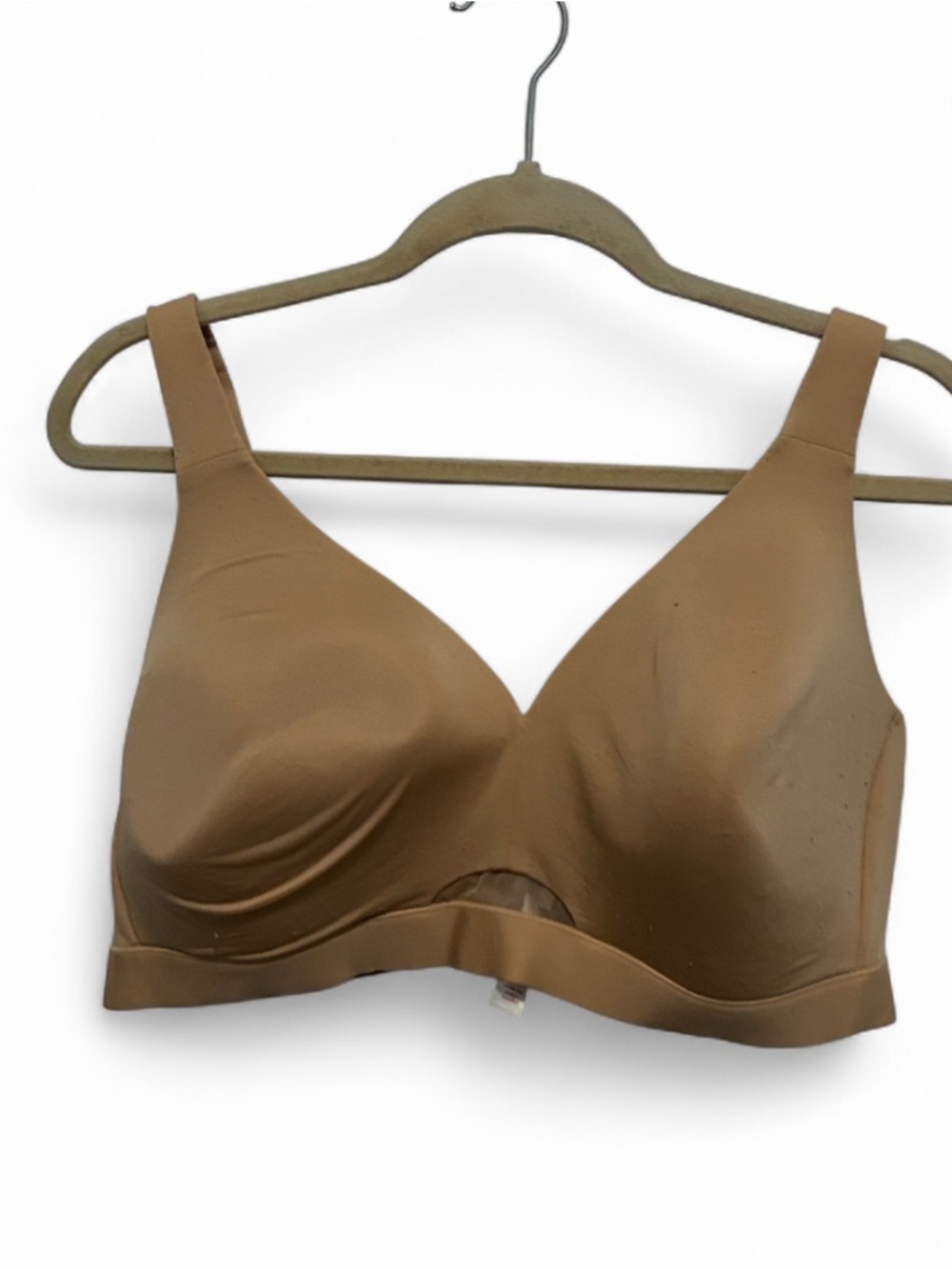 Cacique Tan Lightly Lined No Wire Comfort Bra - Seamless Support